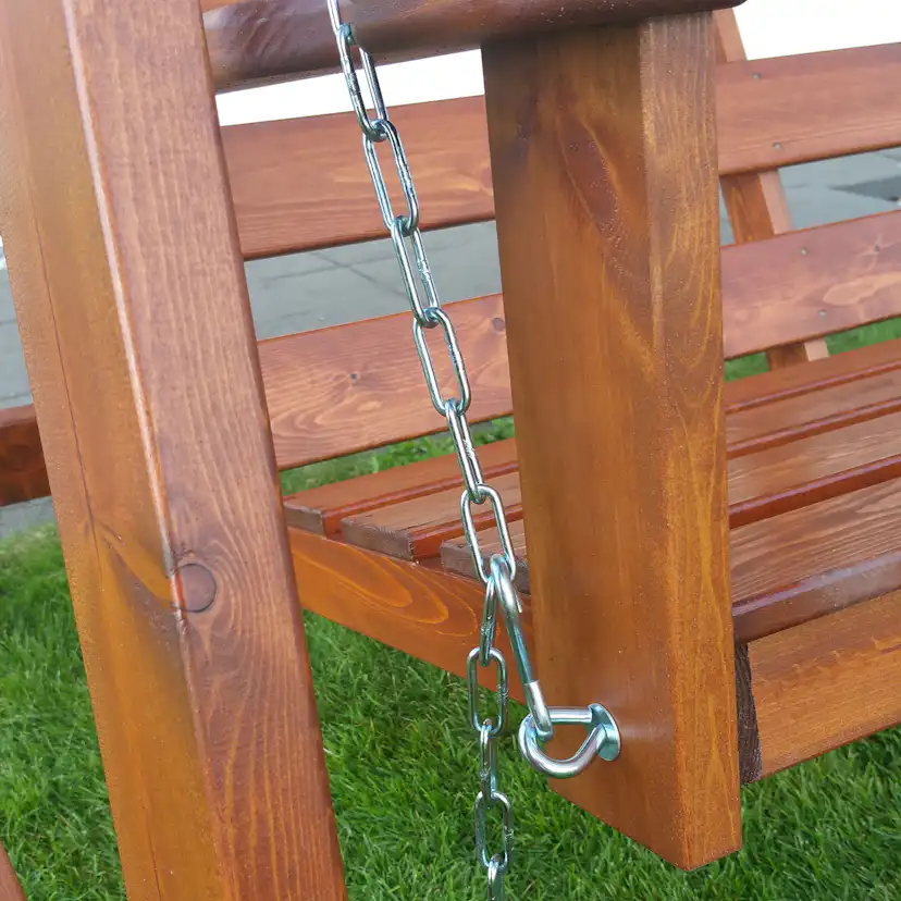 Hammock Eden Wood Mellby 3-sits Hängsoffa Brunlaserad Utomhus