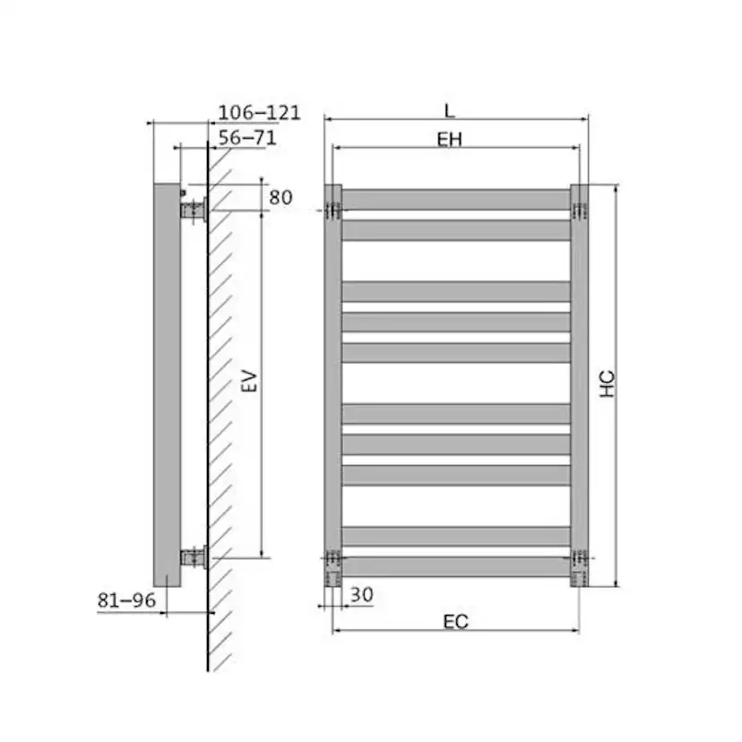 Handdukstork Purmo Java