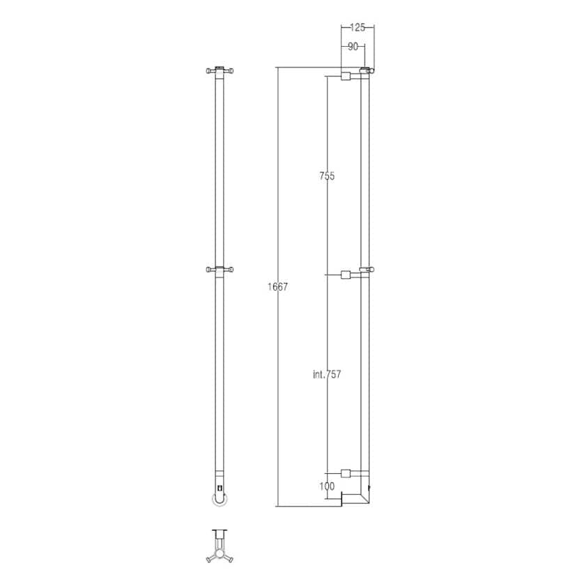 Handdukstork LH Pisa EL