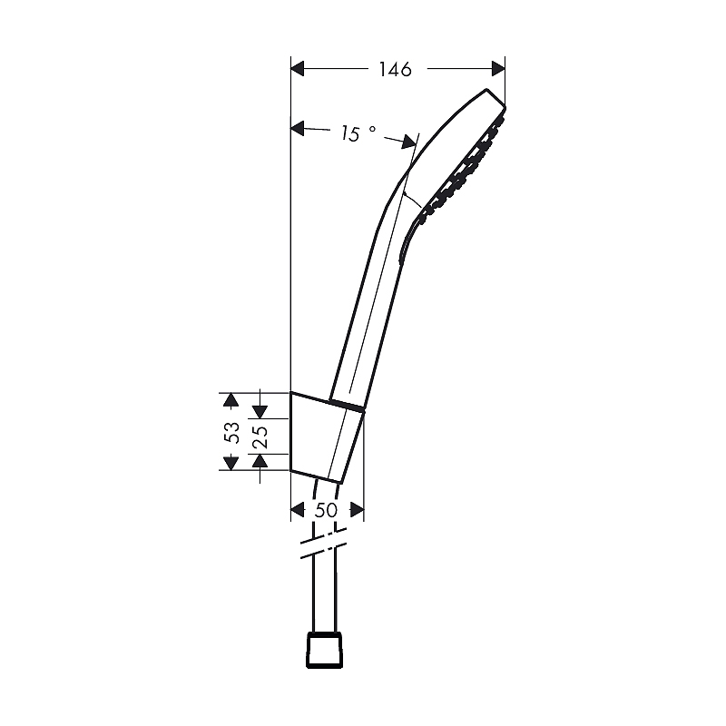 Handdusch Hansgrohe Croma Select E Porter 1jet