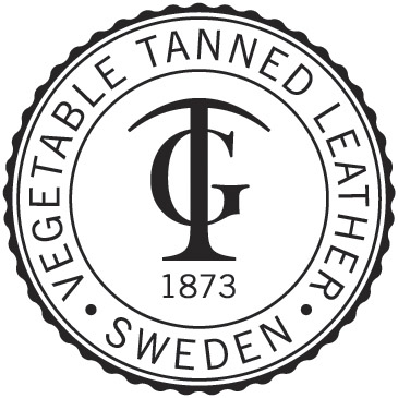 Handtag Beslag Design Royal Deluxe Läderlindad Brun