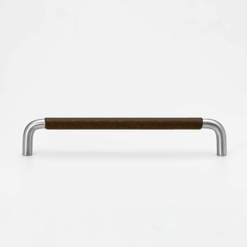 Handtag Beslag Design SS-A Läderlindad Brun