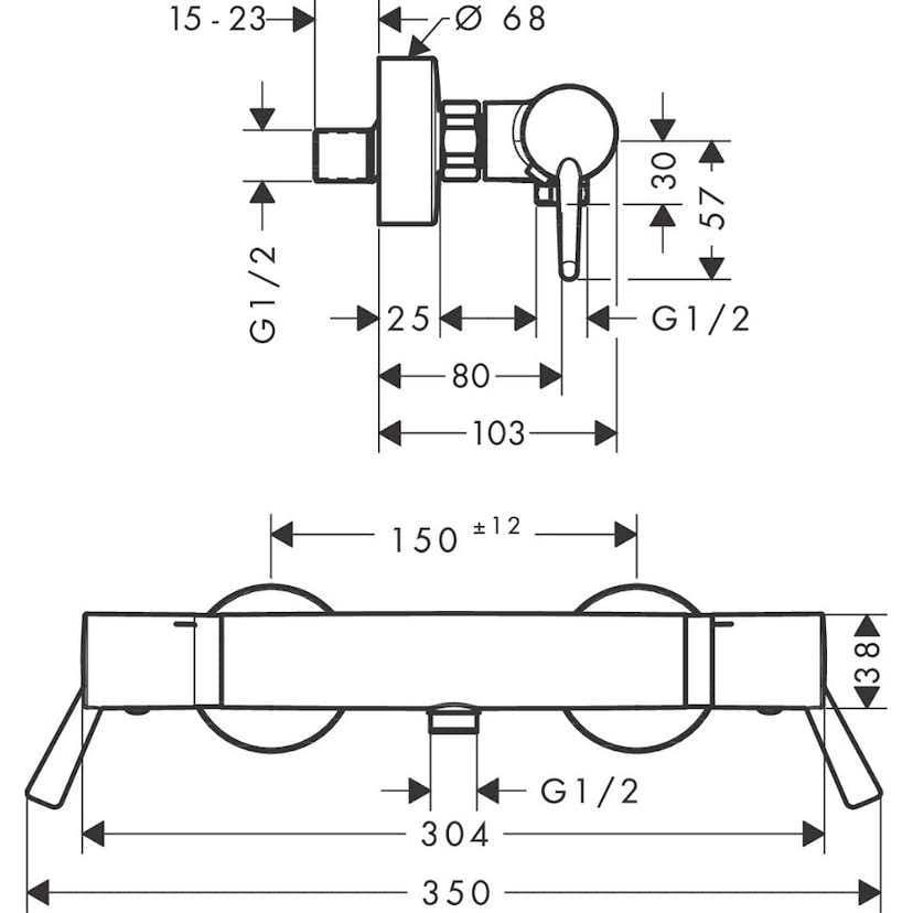 Duschblandare Hansgrohe Ecostat Comfort Care