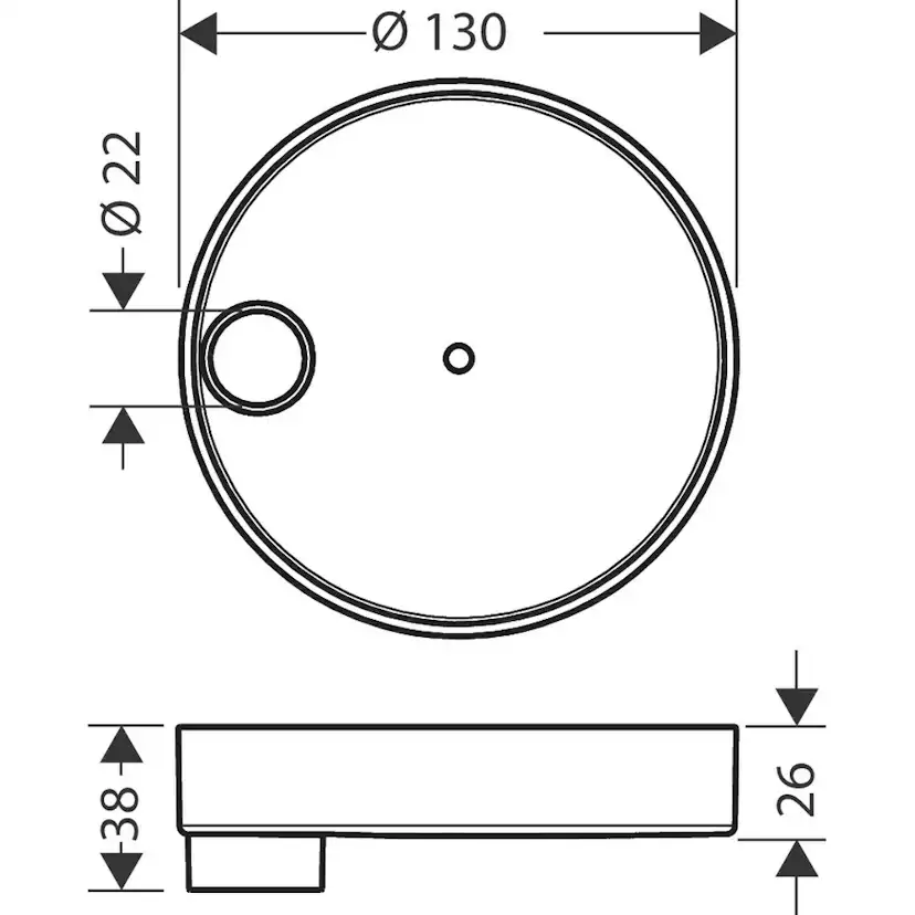 Tvålkopp Hansgrohe Casetta S Puro