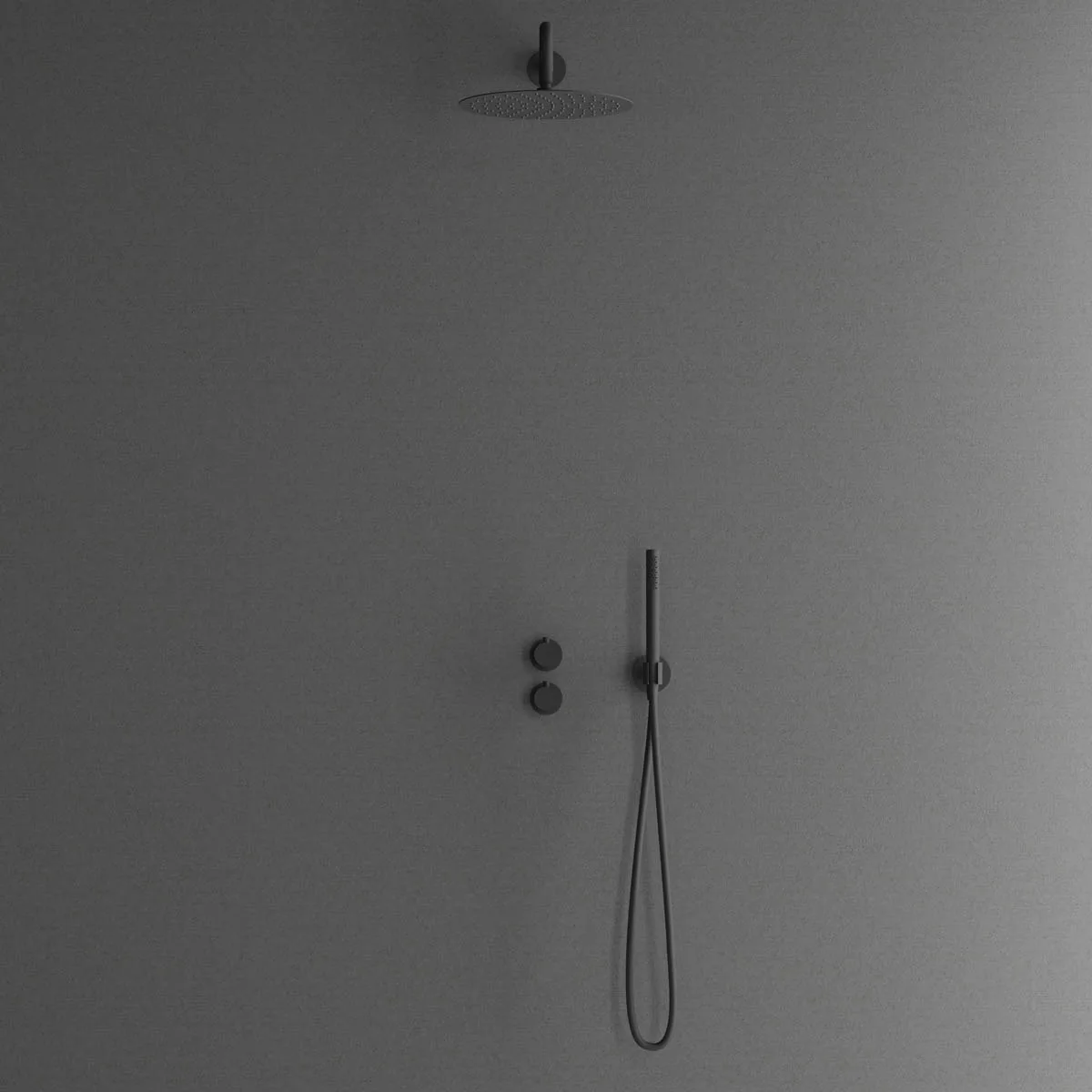 Takduschset Scandtap Steel Harmonized 2X för Inbyggnad