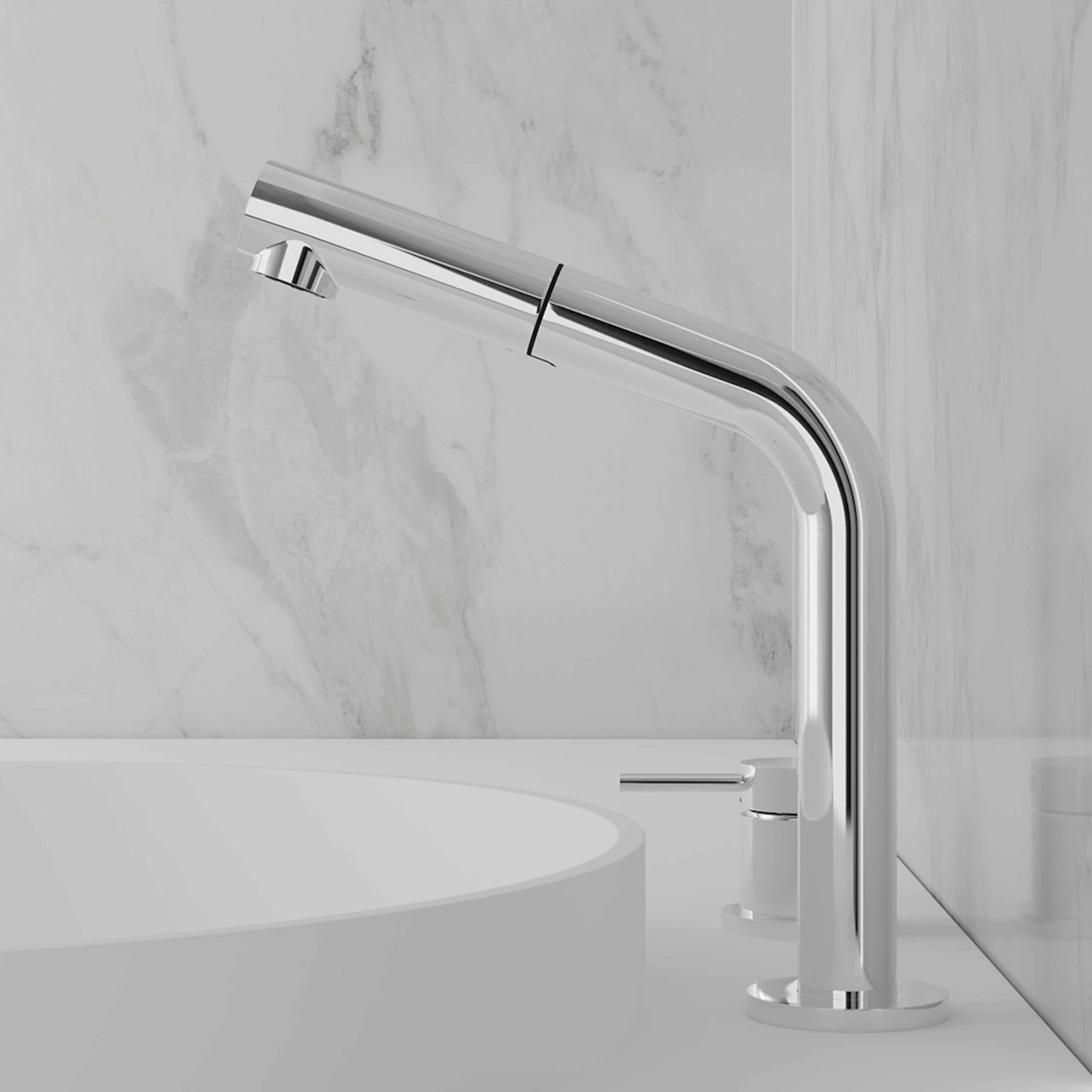 Tvättställsblandare Scandtap Steel Harmonized B2P