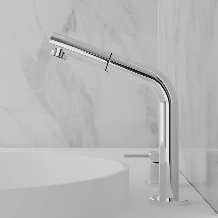 Tvättställsblandare Scandtap Steel Harmonized B2P