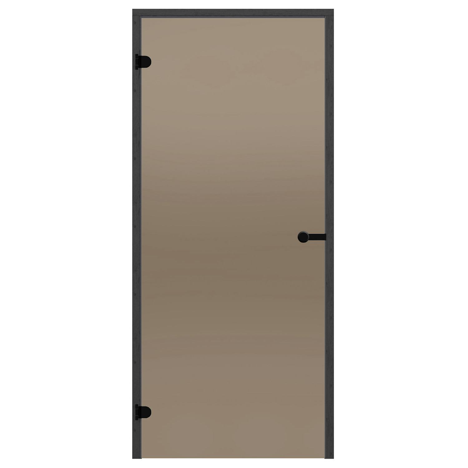 Glasdörr Harvia Black Line Brons 7x19