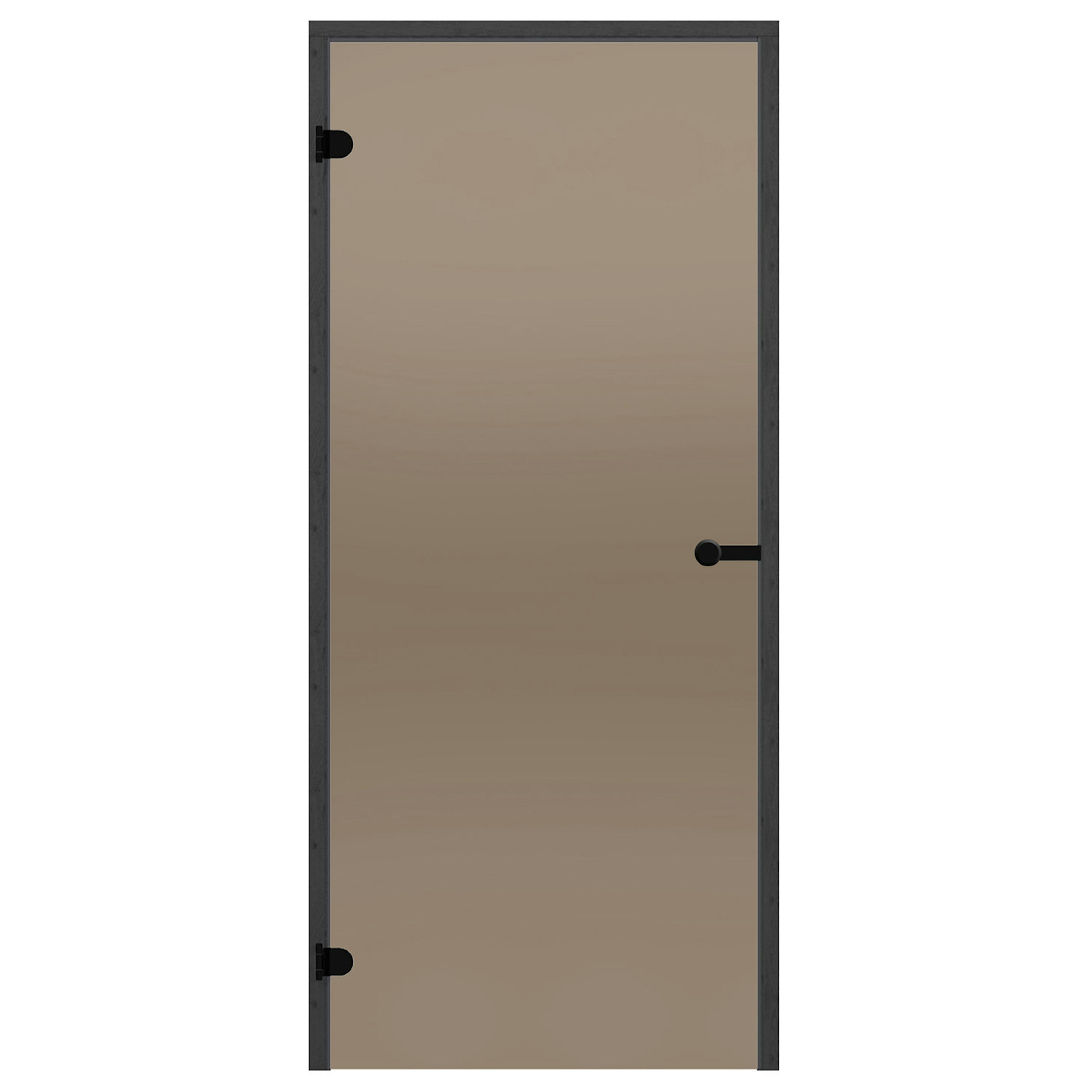 Glasdörr Harvia Black Line Brons 7x19