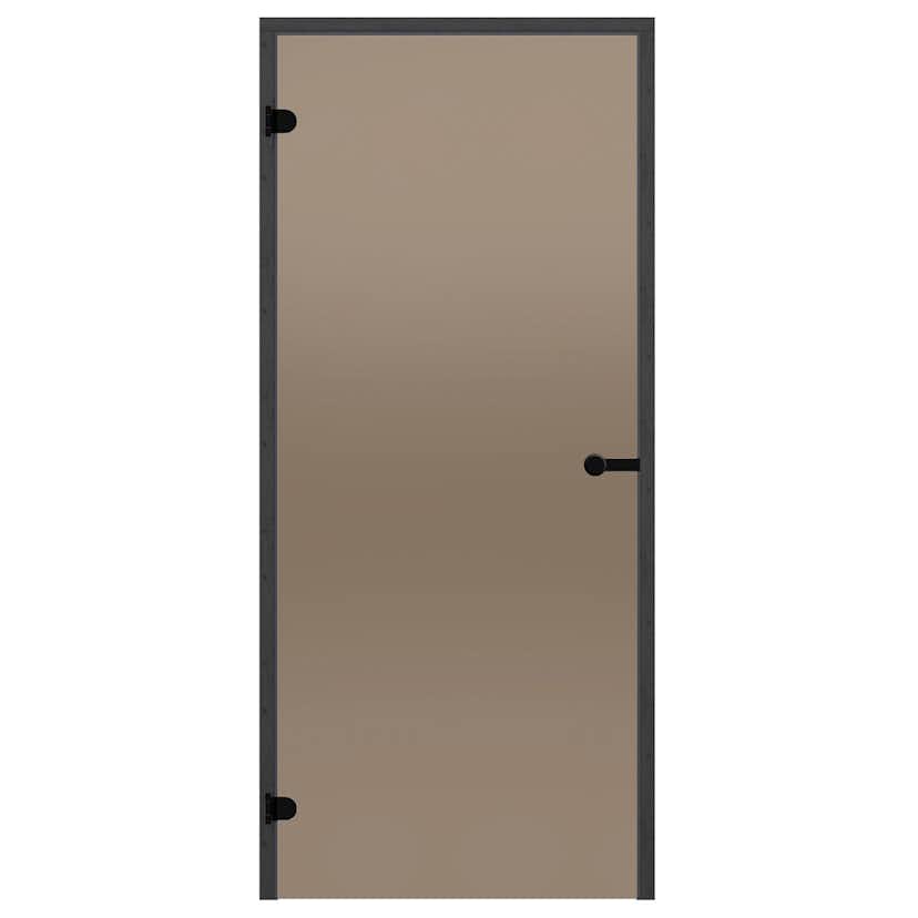 Glasdörr Harvia Black Line Brons 7x19