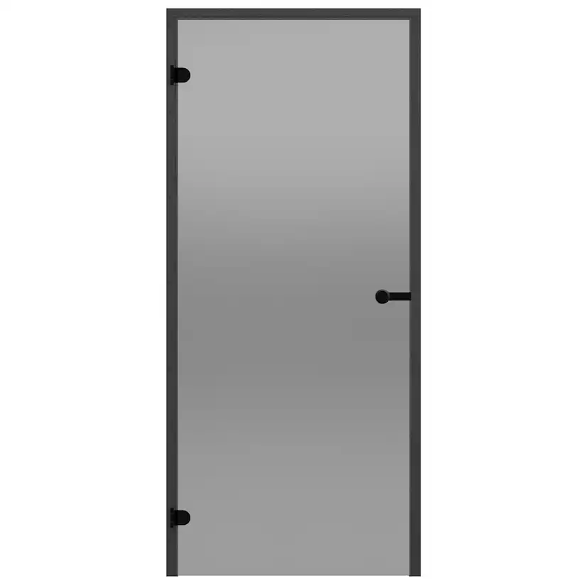 Glasdörr Harvia Black Line Grå 7x19