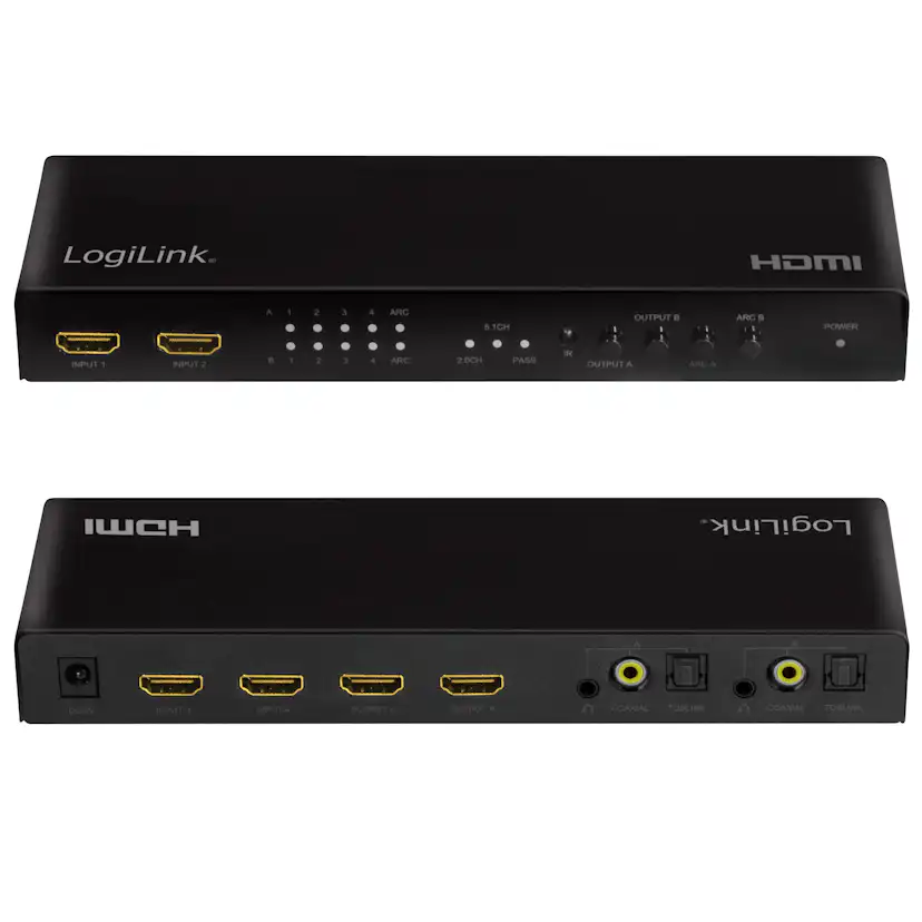 HDMI Matrix-switch LogiLink 4K/60Hz ARC HDCP HDR CEC