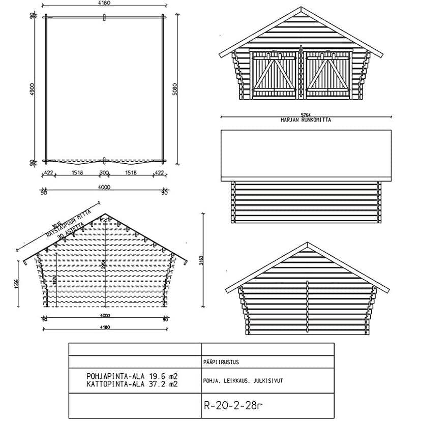 Timmerlada LP Garden R20 Glesa Väggar 20 m2