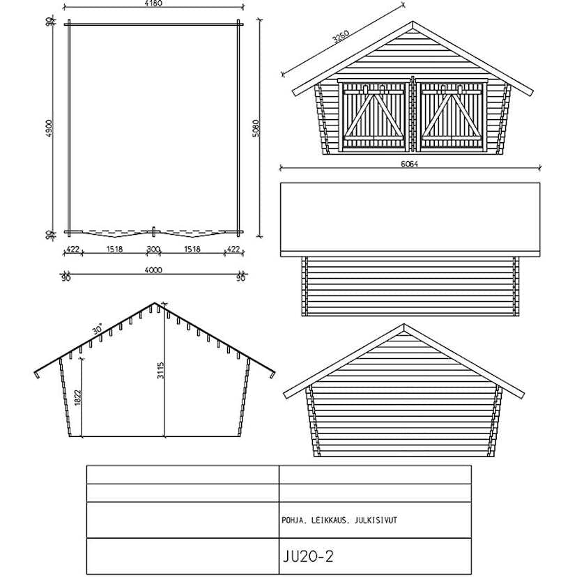 Timmerlada LP Garden U20 Täta Väggar 20 m2