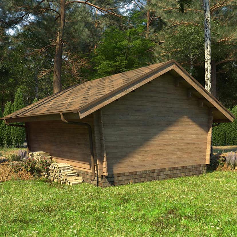 Timmerlada LP Garden U20 Täta Väggar 20 m2