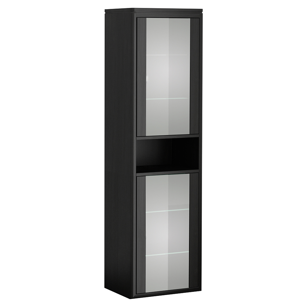 Högskåp DuoBad Vilan med Frostglasdörrar