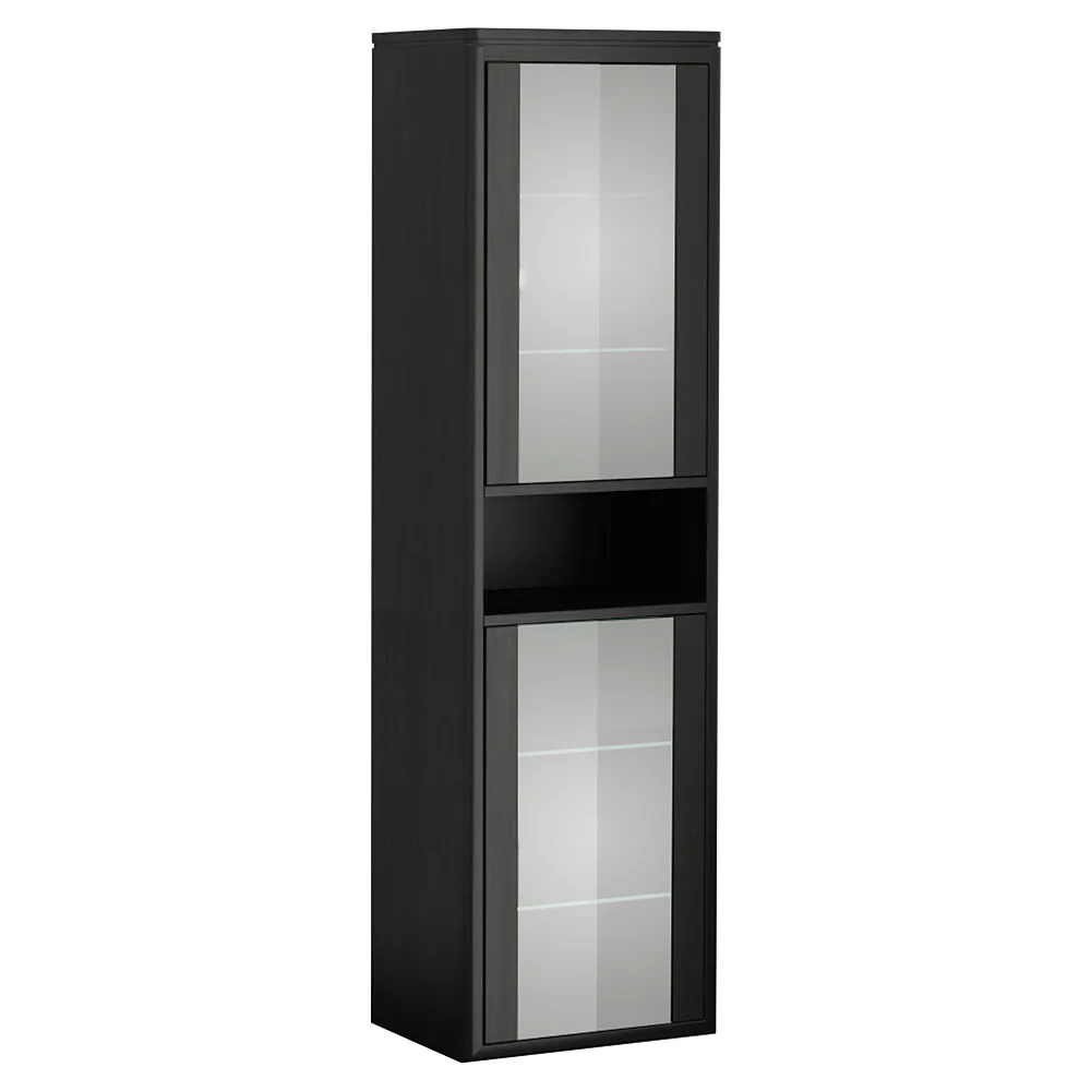 Högskåp DuoBad Vilan med Frostglasdörrar