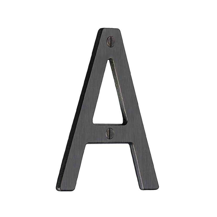 Husnummer Beslagsboden Oxiderad Mässing