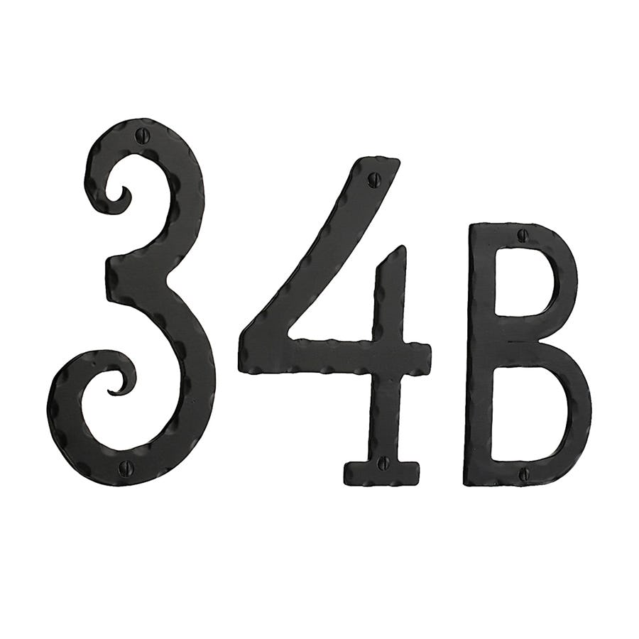 Husnummer Beslagsboden Svart Smide