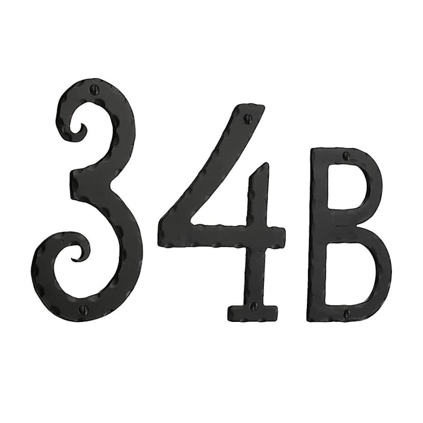 Husnummer Beslagsboden Svart Smide