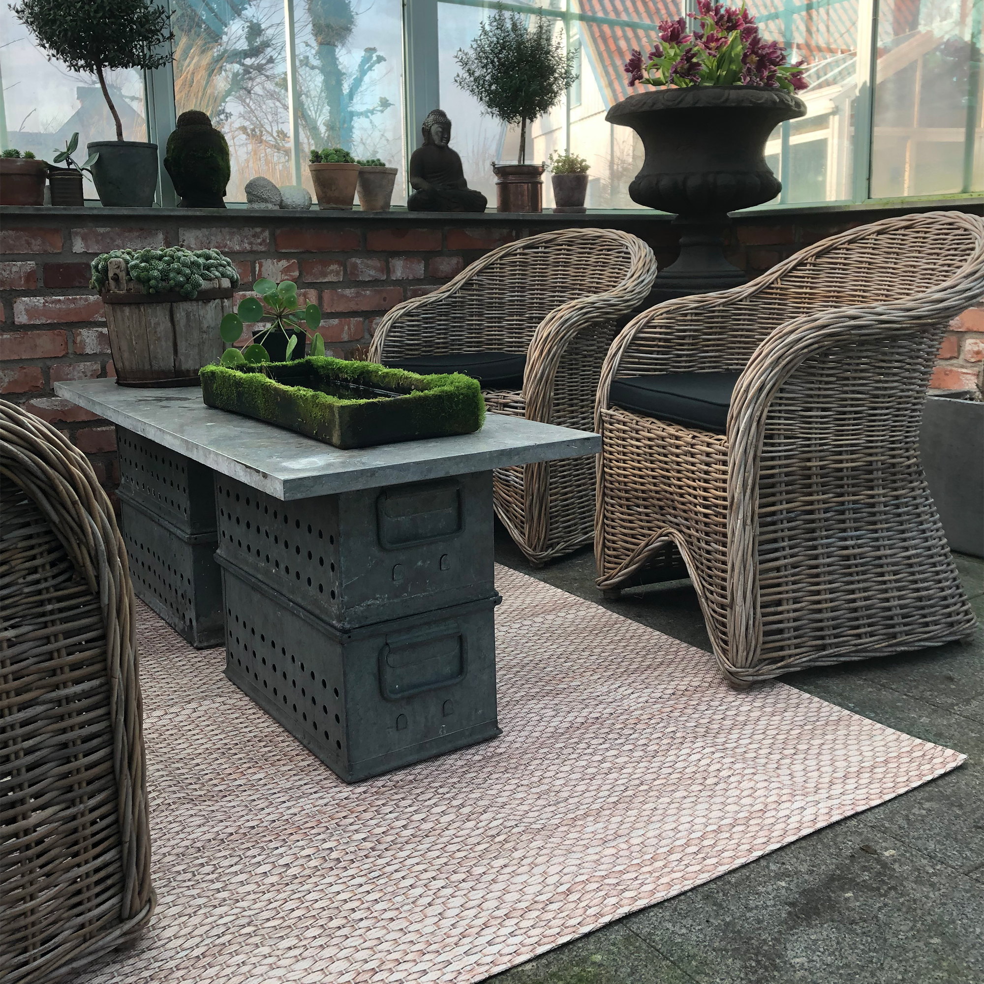 Utomhusmatta Flexigarden Beige