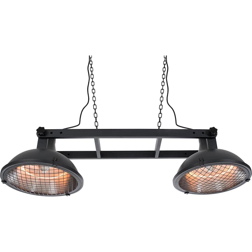 Infravärmare SunRed Indus II IND-3000H Terrassvärmare Svart Hängande 2100 W