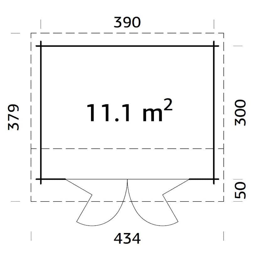 Stuga Palmako Ines 11,7 m2