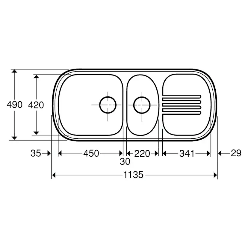 Diskbänk Contura Steel Concert C15P-1135 K