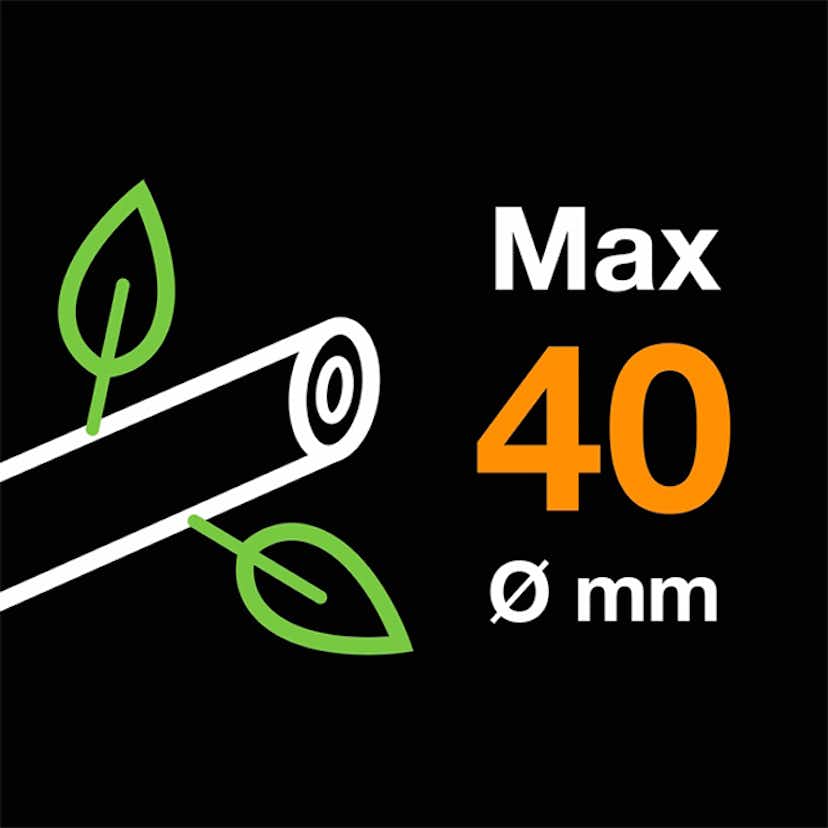 Grensax Fiskars Powergear L76 med Sidoskär