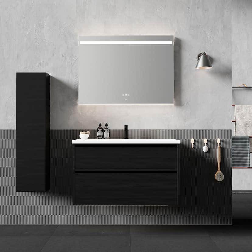 Badrumsspegel INR Touch med infälld belysning