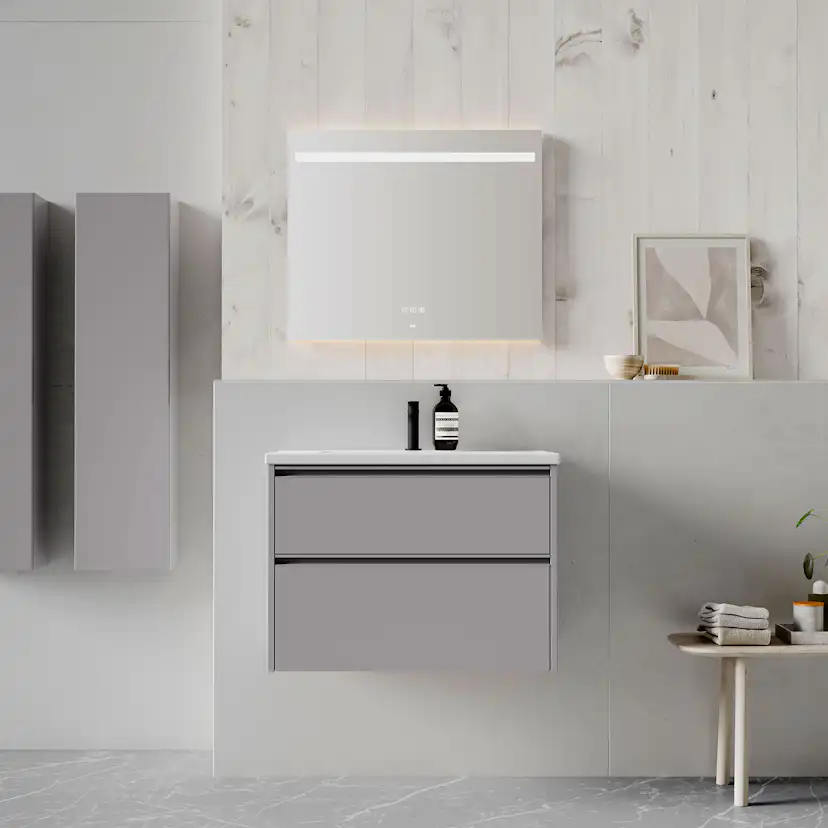 Badrumsspegel INR Touch med infälld belysning