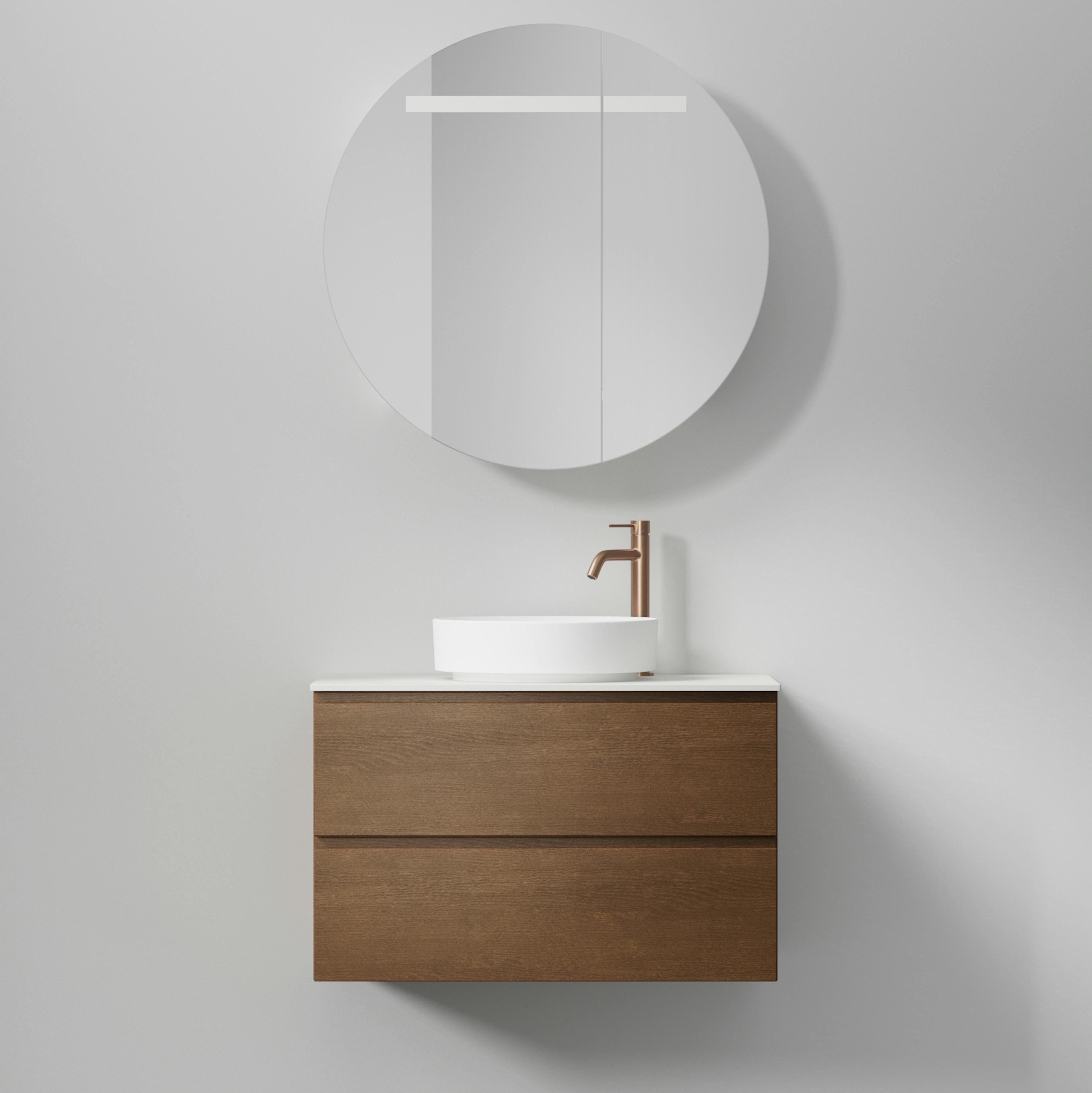 Tvättställsskåp INR Core Grip med 2 Lådor