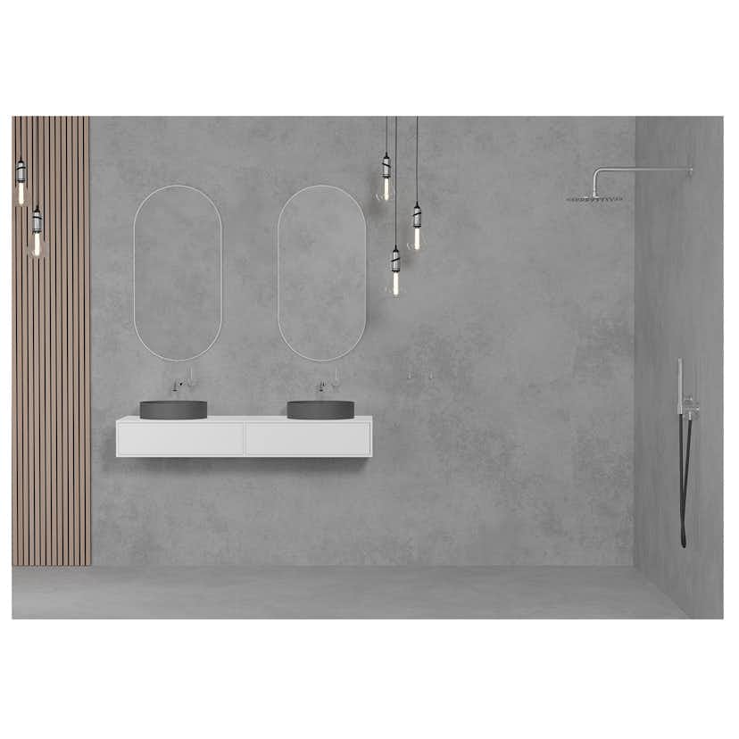 Takduschset Scandtap Steel Harmonized 2X för Inbyggnad