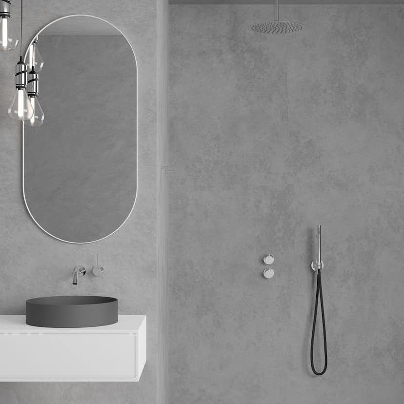 Takduschset Scandtap Steel Harmonized 2Z för Inbyggnad