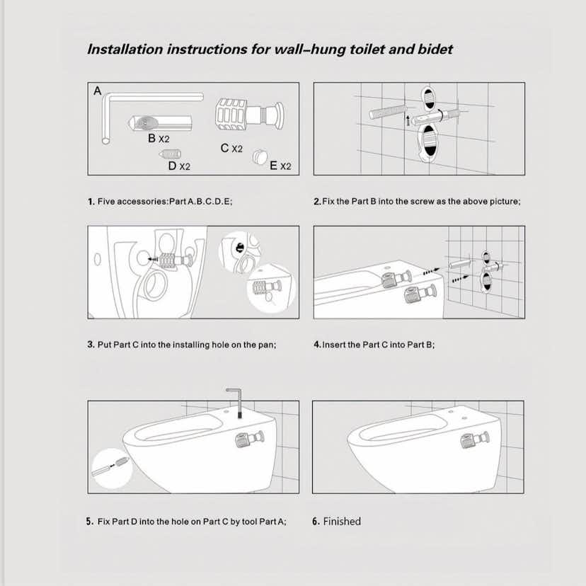 Vägghängd Toalettstol NOURK Oceana Rimfree