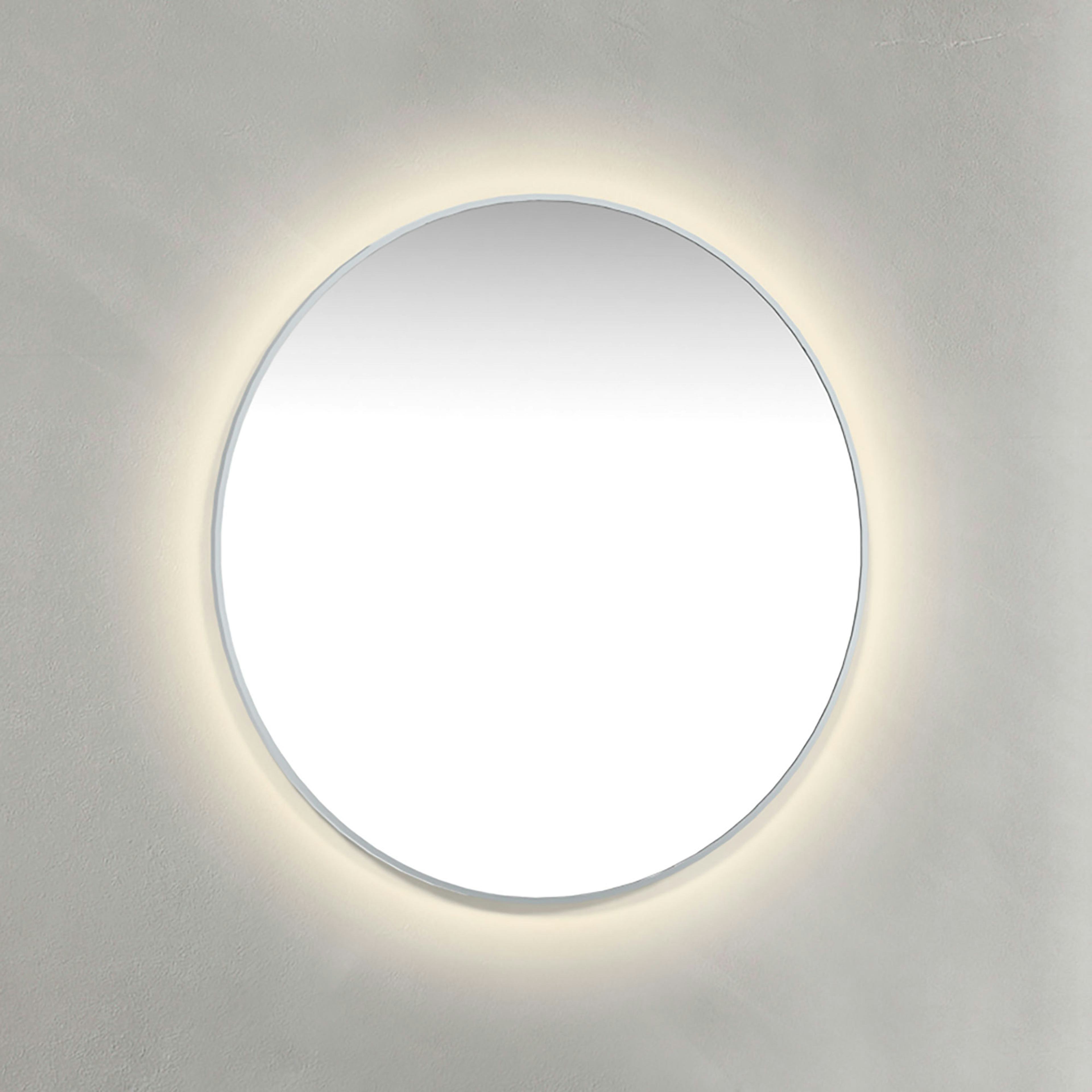 Spegel Macro Design Crown Ambilight Rund Med Ram