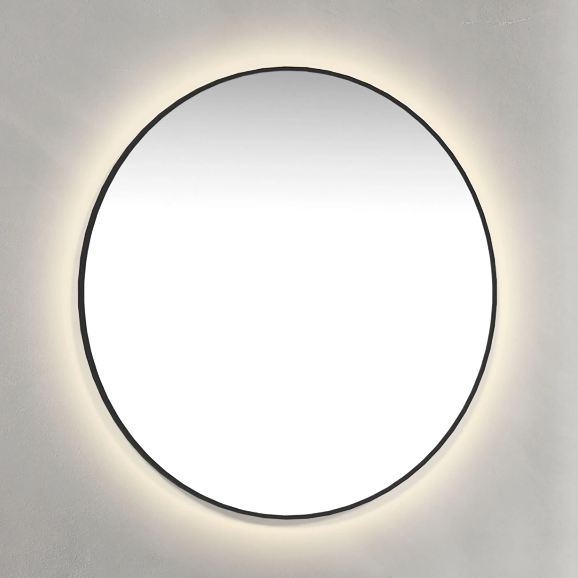 Spegel Macro Design Crown Ambilight Rund Med Ram
