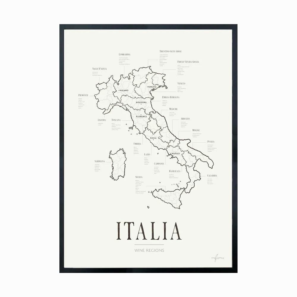 Poster Corkframes Vinkarta Italien