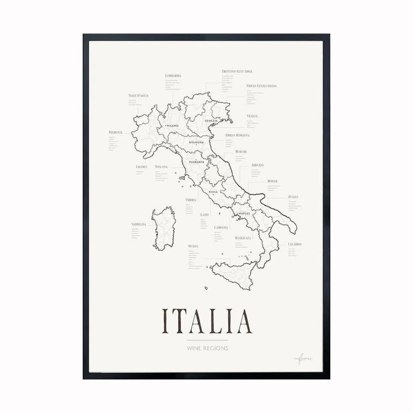 Poster Corkframes Vinkarta Italien