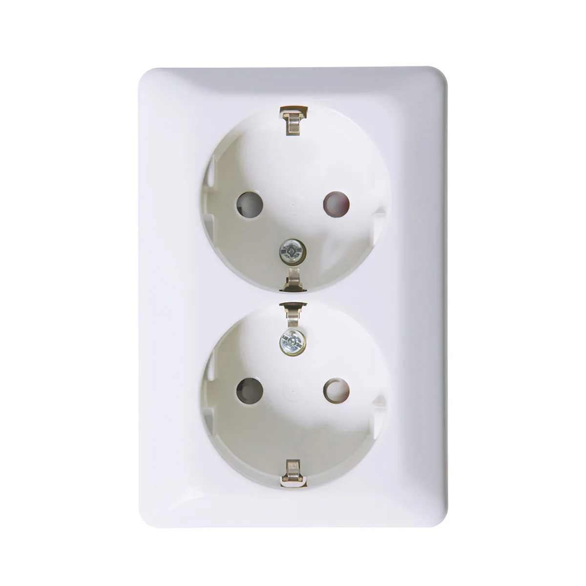 Vägguttag Elko 2-Vägs Utanpåliggande RS Renvit