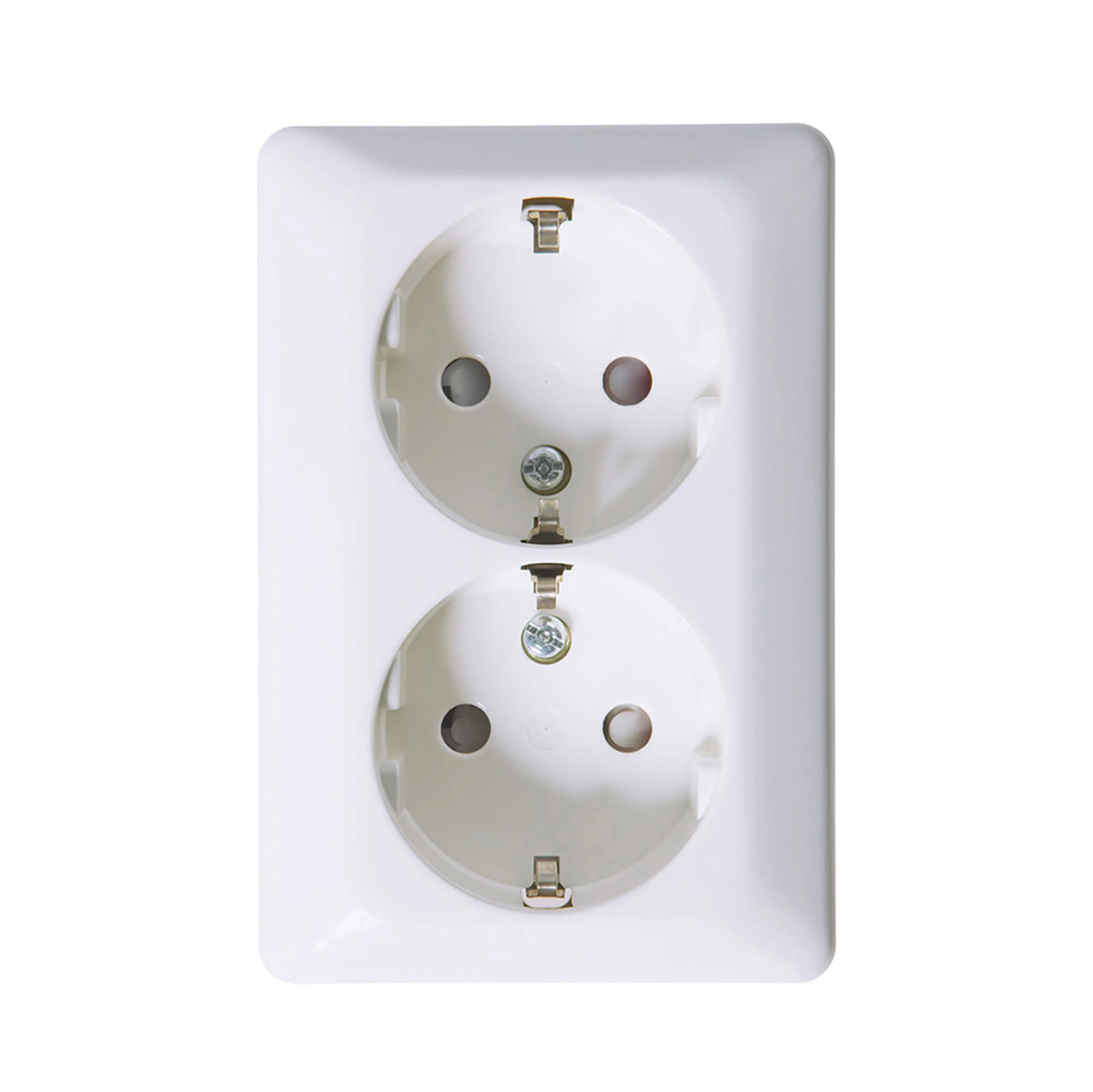 Vägguttag Elko 2-Vägs Utanpåliggande RS Renvit