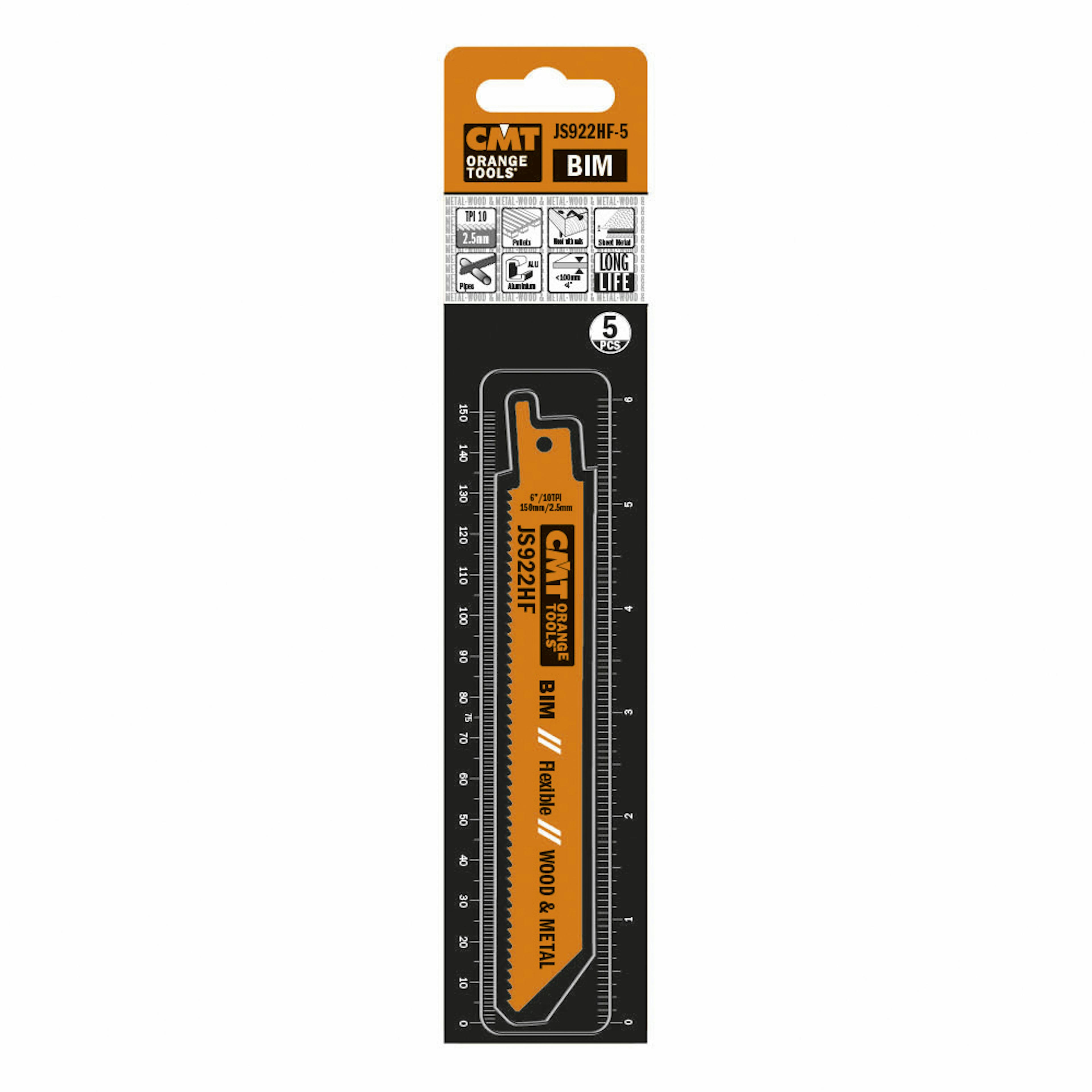 Tigersågblad CMT Orange Tools Trä/metall 150mm BIM Flex