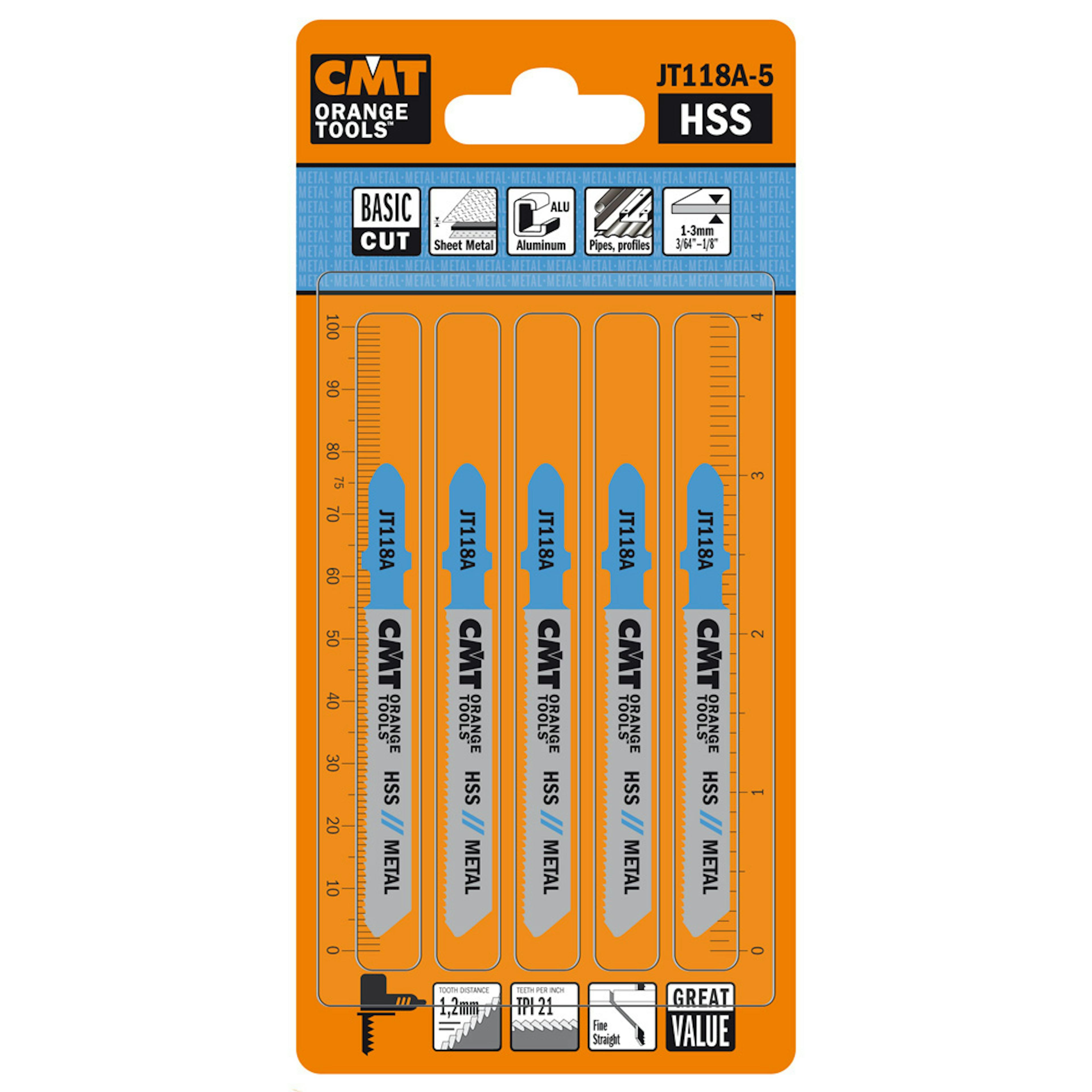 Sticksågblad CMT Orange Tools Metall 50mm HSS Metal Basic