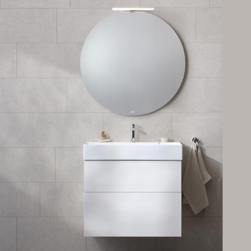 Möbelpaket Miller Badrum New York med Bloc Tvättställ och Spegel