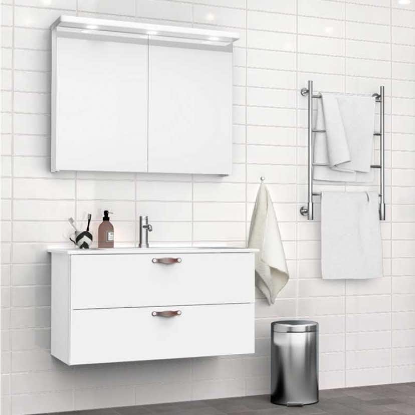 Kakel Arredo Polar Blank Vit 10x30 cm