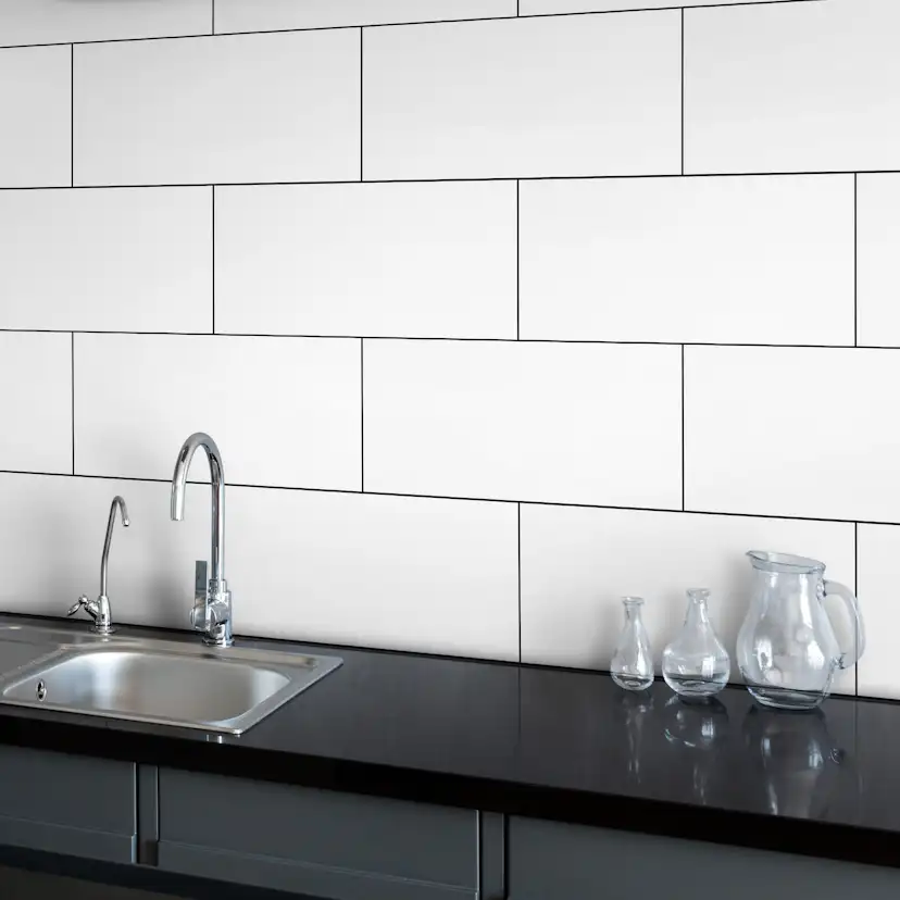 Kakel Arredo Polar Vit Blank 20x50 cm