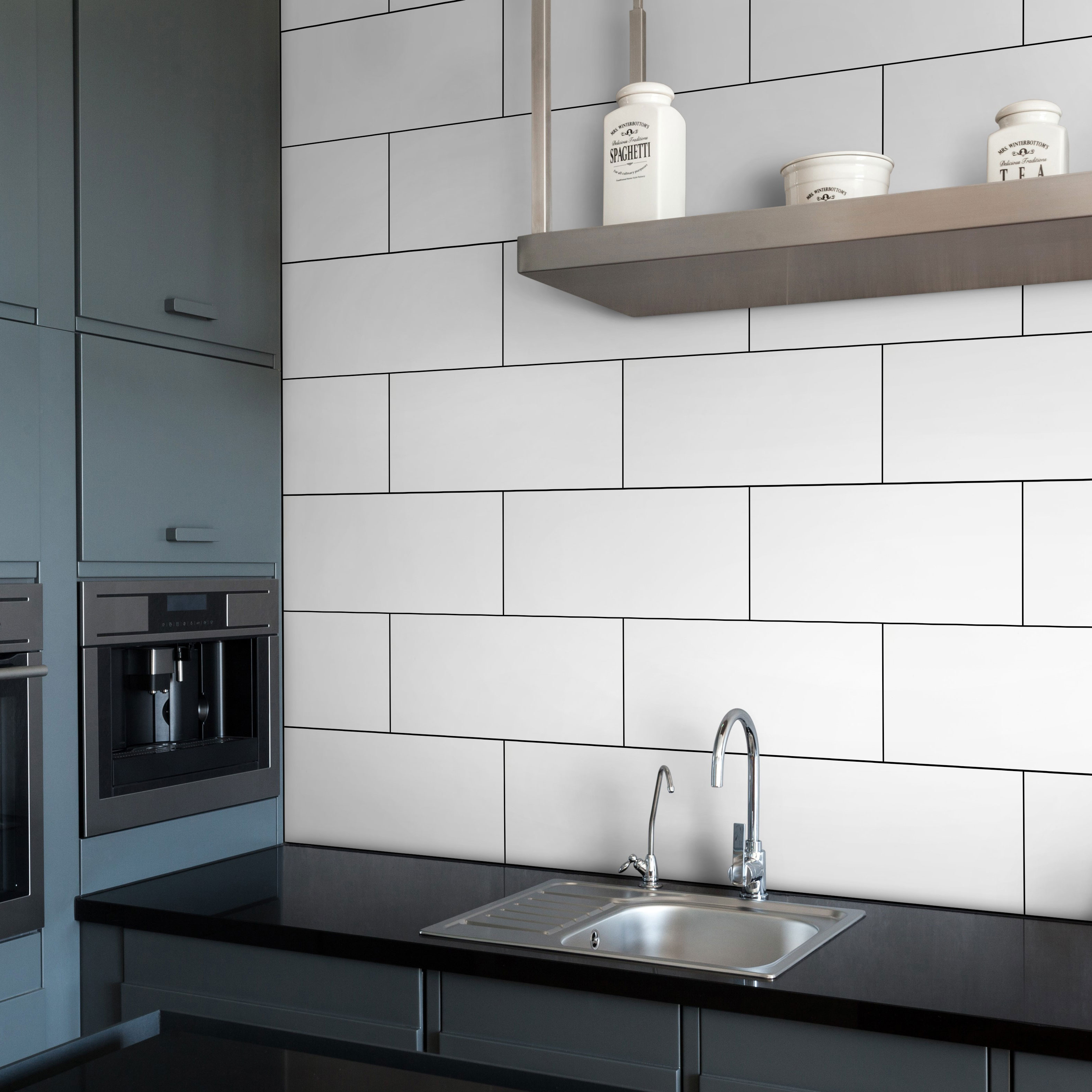 Kakel Arredo Polar Vit Blank 20x50 cm