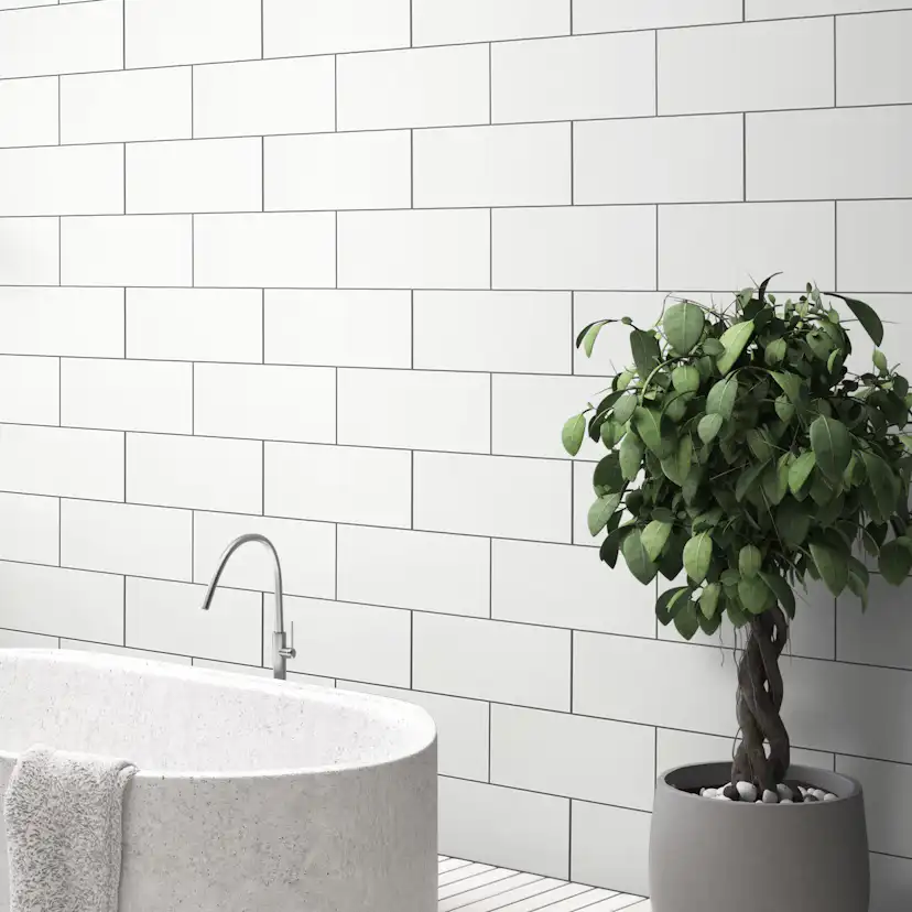 Kakel Arredo Polar Vit Matt 20x40 cm