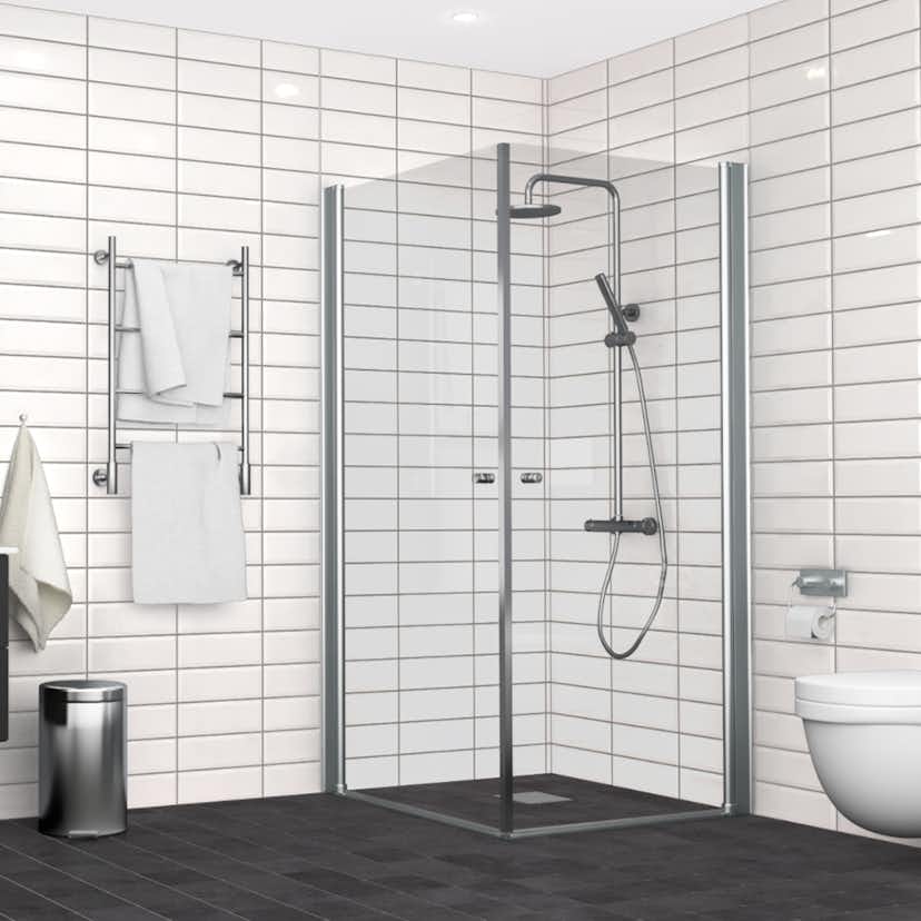 Kakel Arredo Metro Biselado Blank Vit 10x30 cm