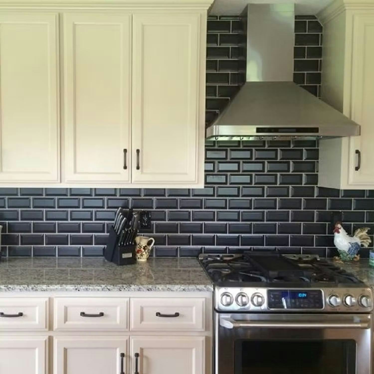 Kakel Tenfors Metro Svart Matt 7,5x15 cm